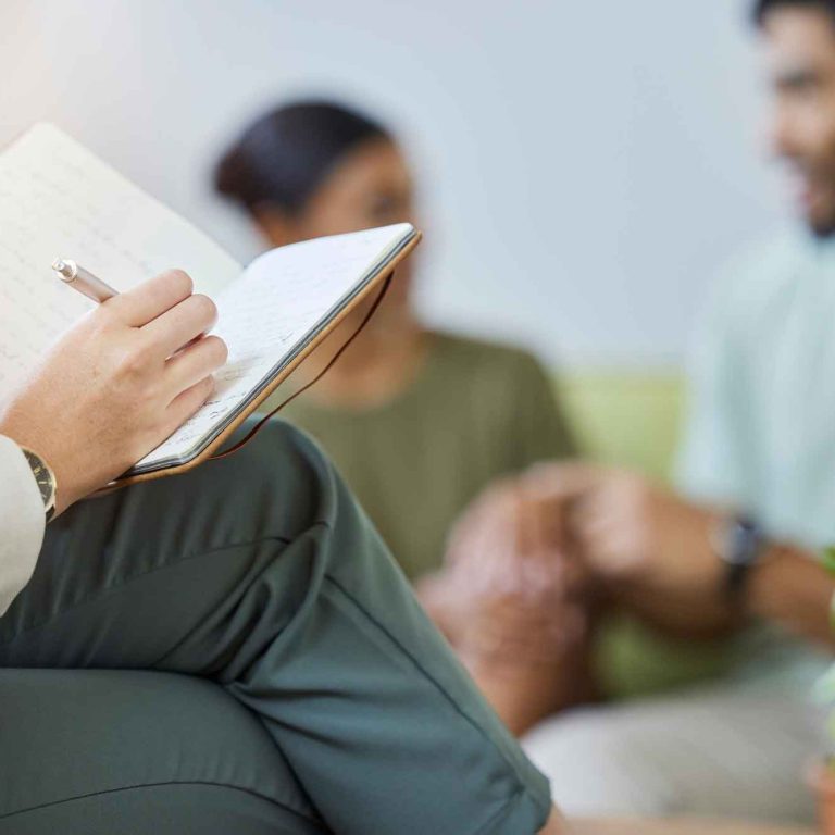 writing-divorce-marriage-counseling-with-couple-therapist-communication-healing-relationship-advice-problem-appointment-fight-with-people-notes-psychology-therapy
